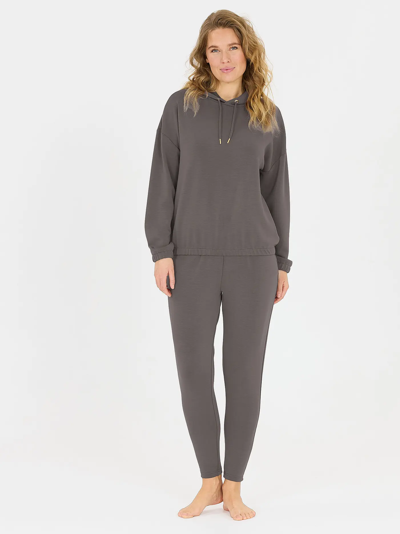 ATHLECIA | Damen Fitnesshoodie Namier | braun